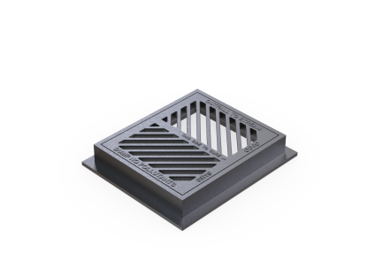 Steel Frame & Diagonal Grate - Image 2