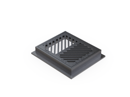 Steel Frame & Diagonal Grate - Image 3