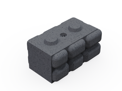 Concrete Wall Block-Fence Base End