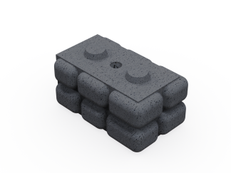 Concrete Wall Block-Fence Base End