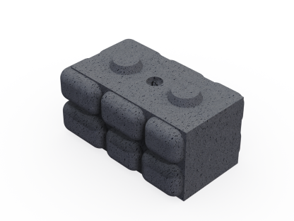 Concrete Wall Block-Fence Base End