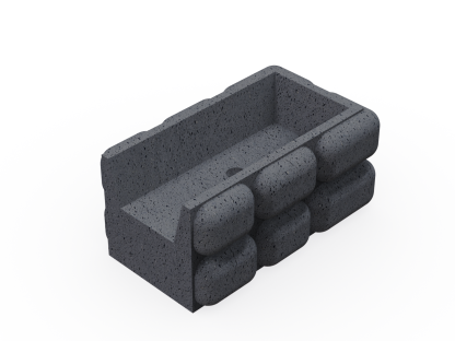 Concrete Wall Block-Fence Top End