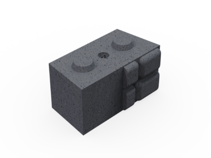 Concrete Landscape Base Inside Corner Block (Right) BCPI Product #4022