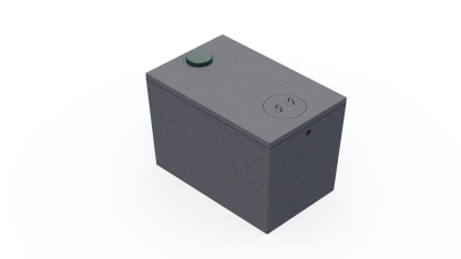 1000 Gallon 1-Piece Septic Tank with Concrete Lid