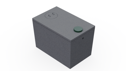 1000 Gallon 1-Piece Septic Tank with Concrete Lid