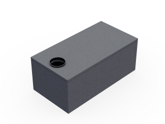 2500 Gallon 1-Piece Water Tank with Orenco Flange