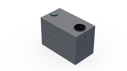 1000 Gallon 2-Piece Septic Tank with Orenco Flange