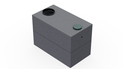 1000 Gallon 2-Piece Septic Tank with Orenco Flange