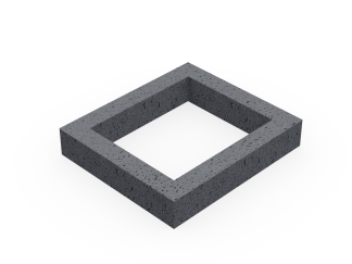 6" Concrete Square Riser